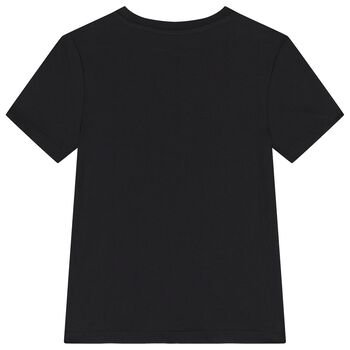 Girls Black Logo T-Shirt