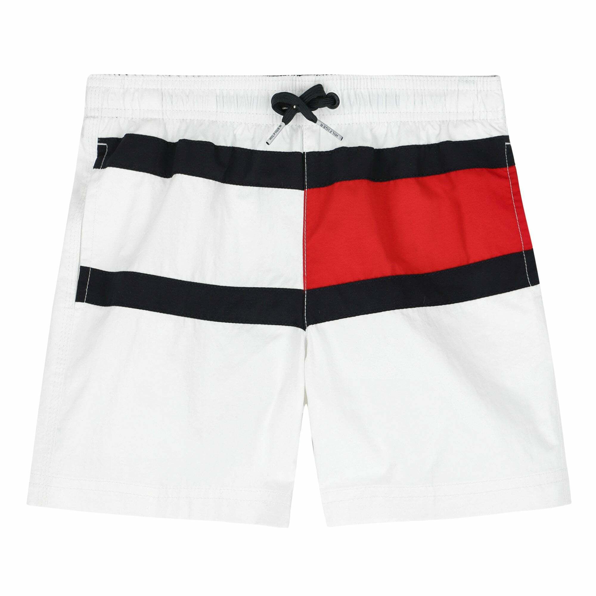 Tommy Hilfiger Boys White Logo Swim Shorts Junior Couture USA