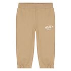 Younger Beige Logo Tracksuit, 1, hi-res