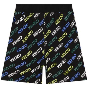 Boys Black Logo Shorts
