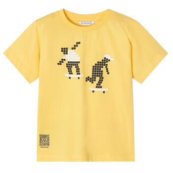Boys Yellow Skateboarder T-Shirt