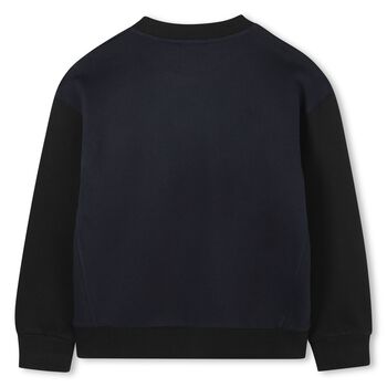 Boys Navy Blue Logo Sweatshirt