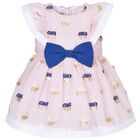 Baby Girls Pink & Blue Jacquard Dress Set, 1, hi-res