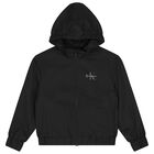 Boys Black Logo Jacket, 1, hi-res