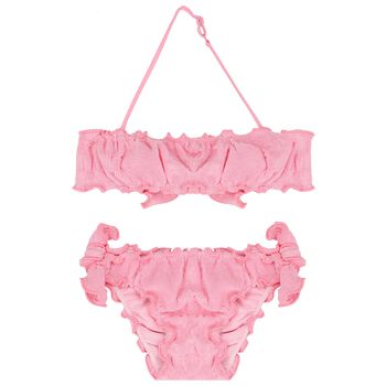 Girls Pink Logo Bikini