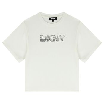 Girls White Logo T-Shirt