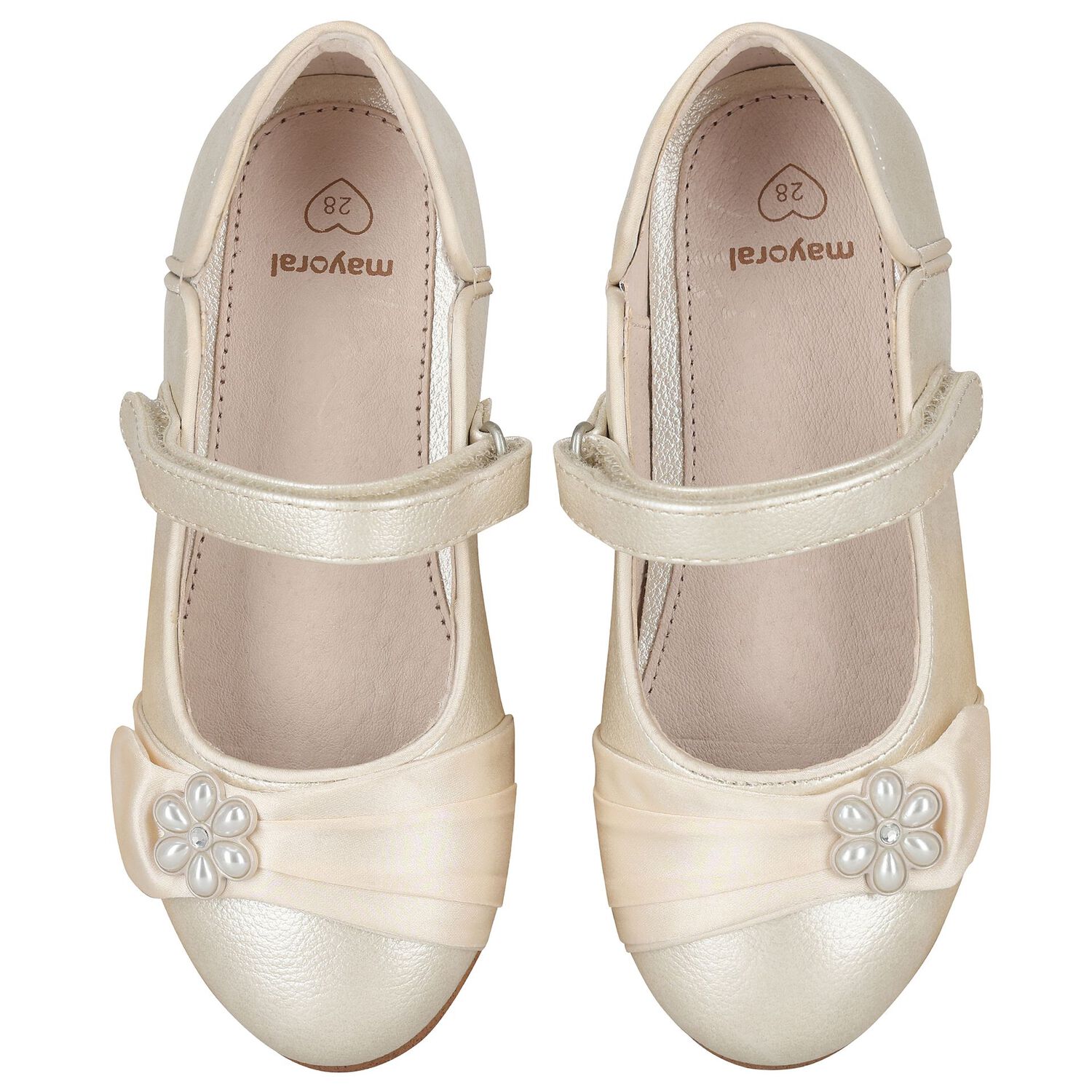 Girls Gold Embellished Shoes, 1, hi-res
