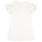 Girls Ivory Bag Logo Dress, 1, hi-res
