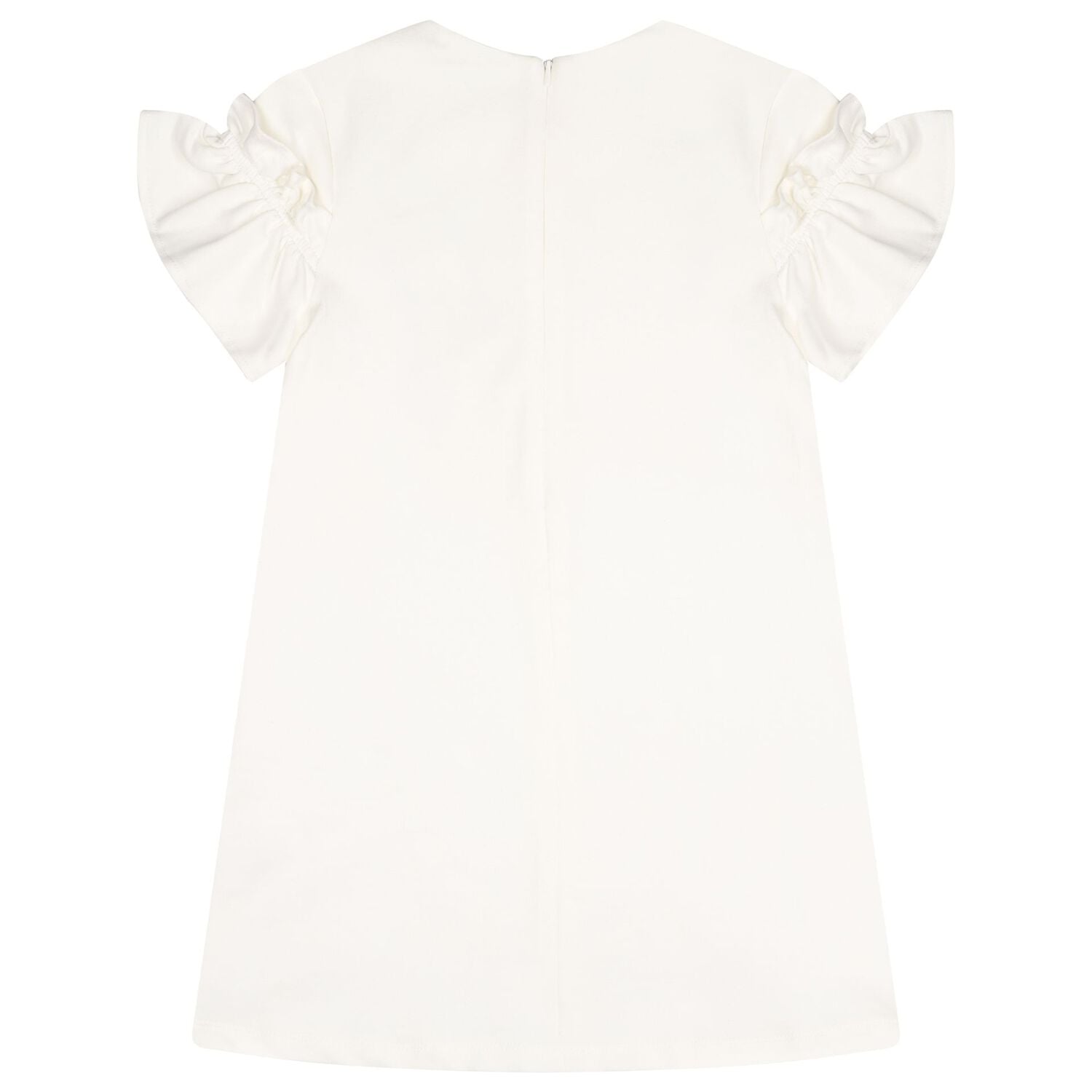 Girls Ivory Bag Logo Dress, 1, hi-res