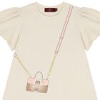 Girls Beige Crossbody Bag Dress, 1, hi-res
