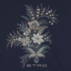 Girls Navy Blue Floral Logo T-Shirt, 3, hi-res