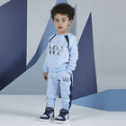 Boys Blue Logo Tracksuit, 1, hi-res