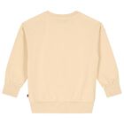 Girls Beige Faux Fur Teddy Bear Sweatshirt, 2, hi-res