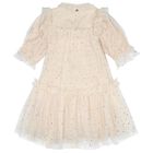 Girls Beige Embellished Tulle Myrtisa Dress, 1, hi-res