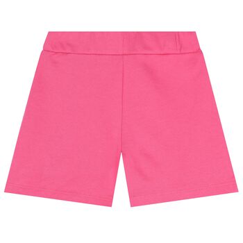 Girls Pink Logo Shorts