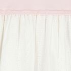 Girls Pink & White Logo Dress, 1, hi-res