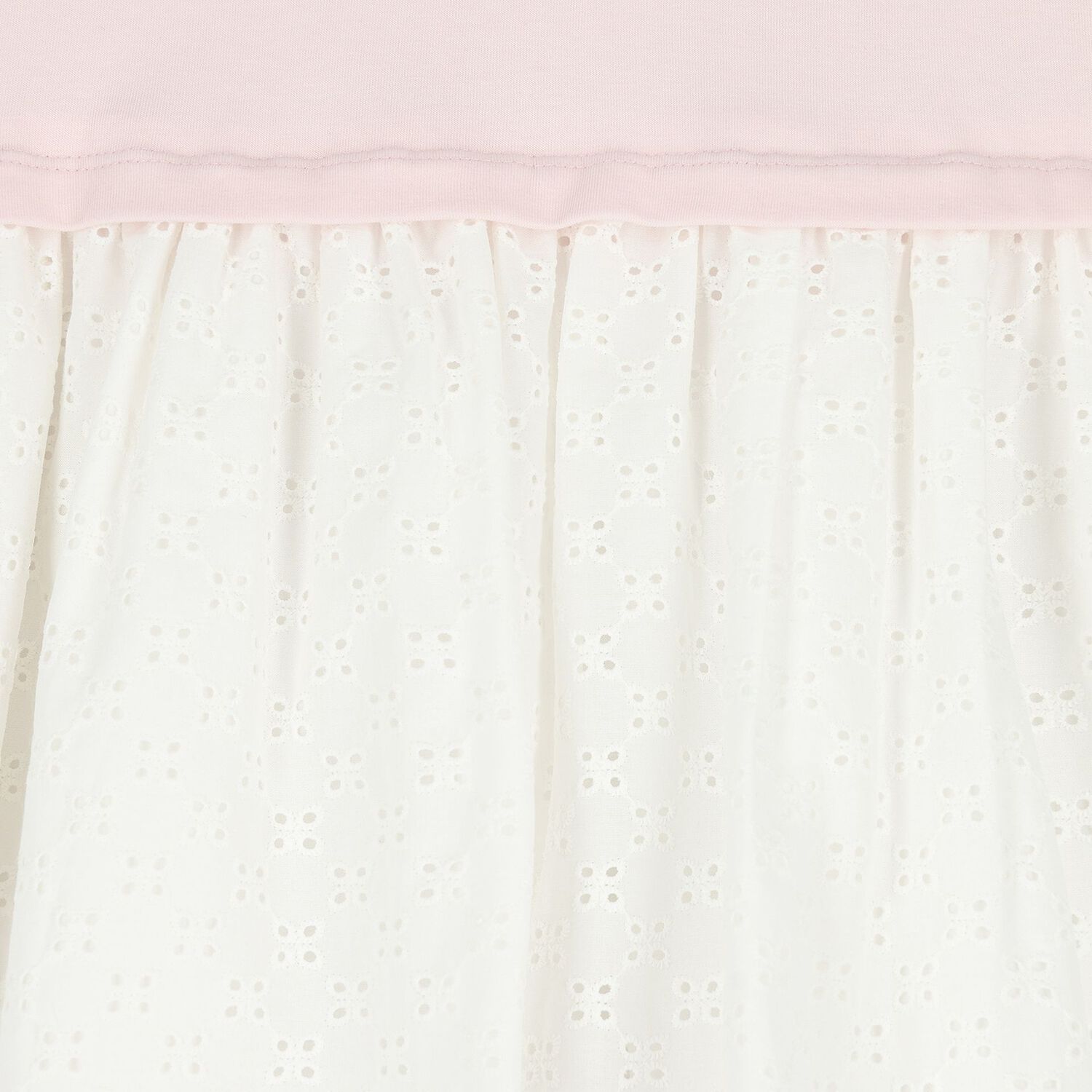 Girls Pink & White Logo Dress, 1, hi-res