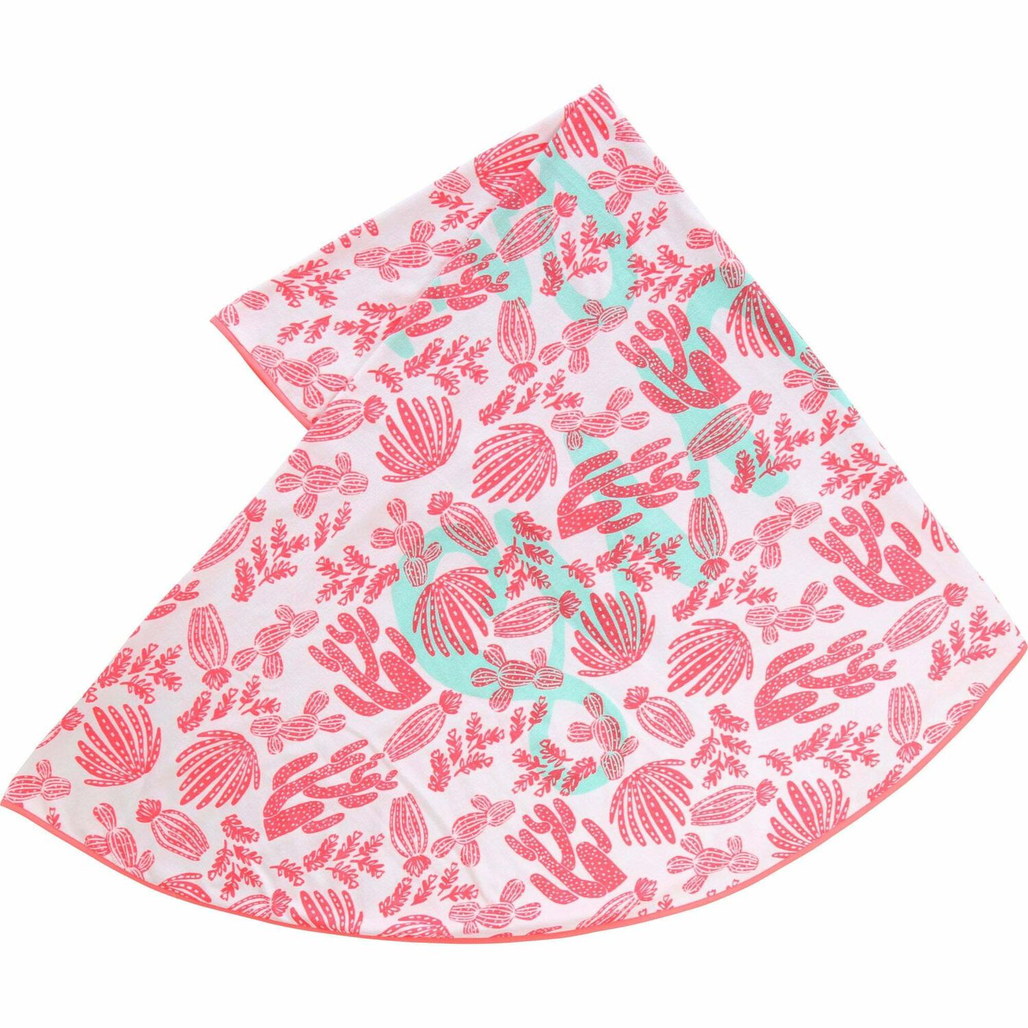 Girls Pink & White Round Towel, 1, hi-res image number null