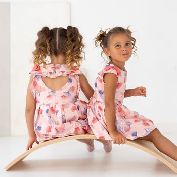 Girls Pink Floral Dress