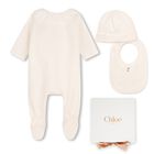 Baby Girls Ivory Babygrow Gift Set, 1, hi-res