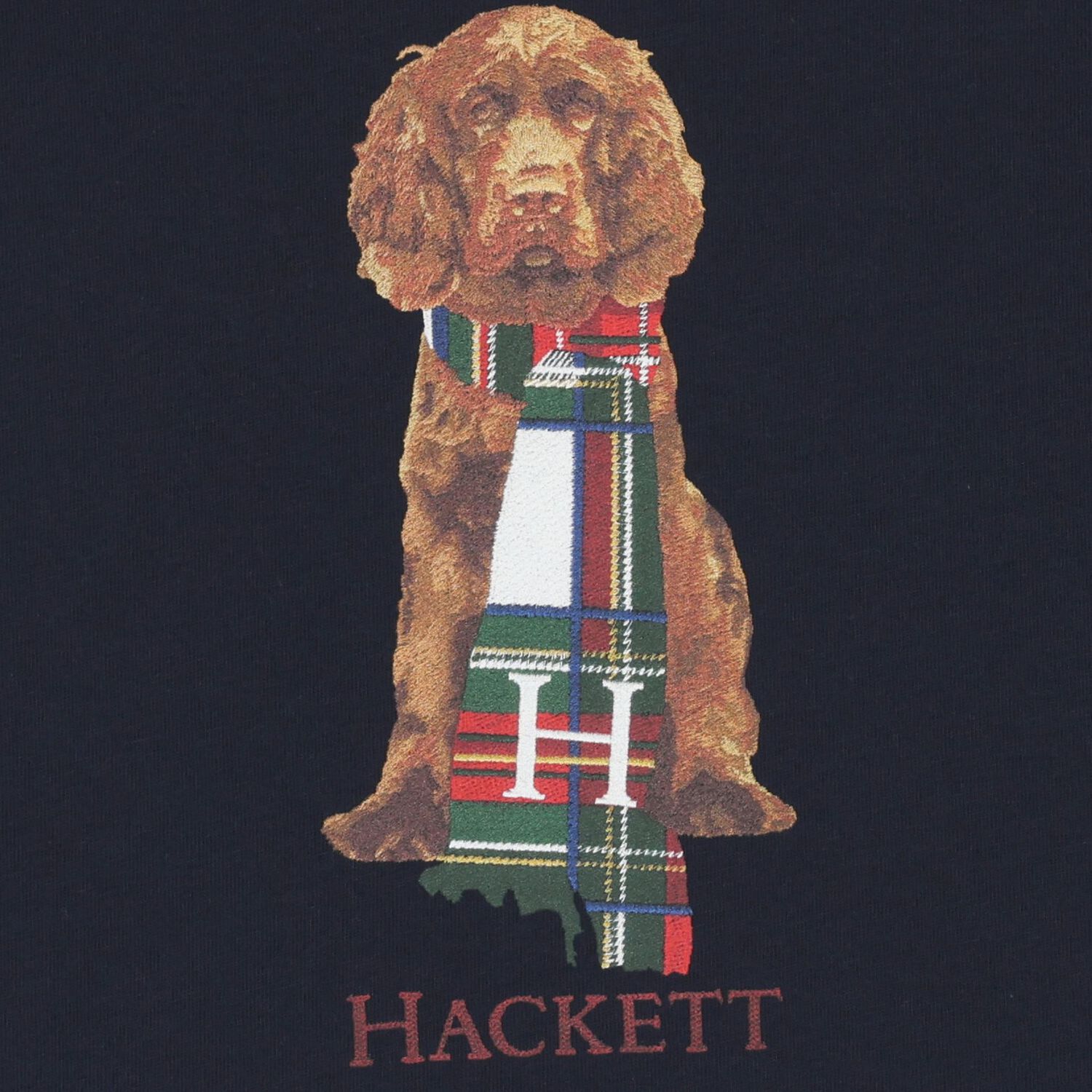 Boys Navy Blue Dog Logo T-Shirt, 2, hi-res