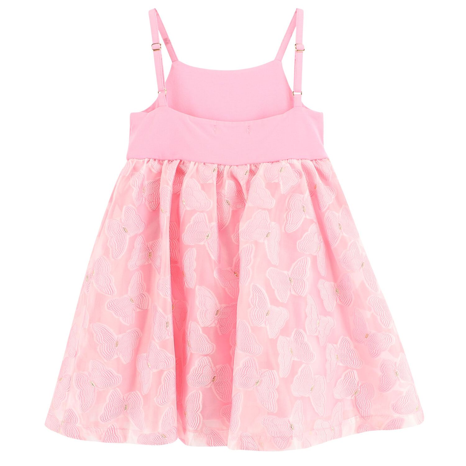 Girls Pink Butterfly Dress, 1, hi-res image number null