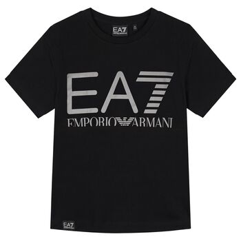 Boys Black Logo T-Shirt