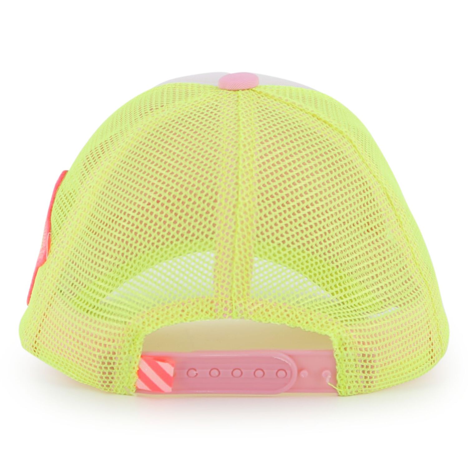 Girls White, Neon Yellow & Pink Logo Cap, 1, hi-res