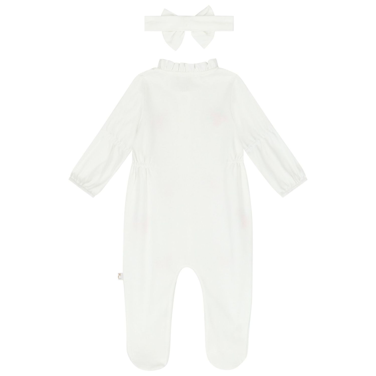 طقم بنات أفرول بطبعة الورود باللون العاجي, 2, hi-res image number null