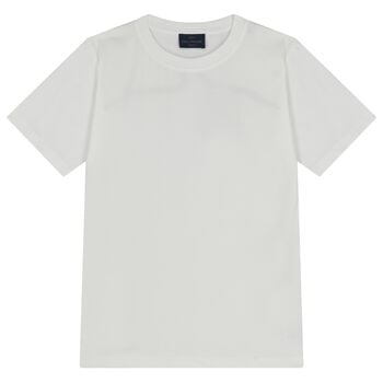 Boys White Logo T-Shirt
