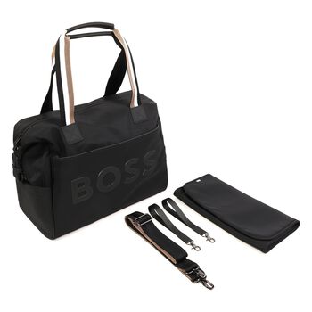 Black Logo Baby Changing Bag