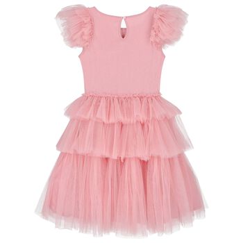Girls Pink Embellished Tutu Dress