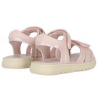 Girls Pink Logo Sandals, 1, hi-res