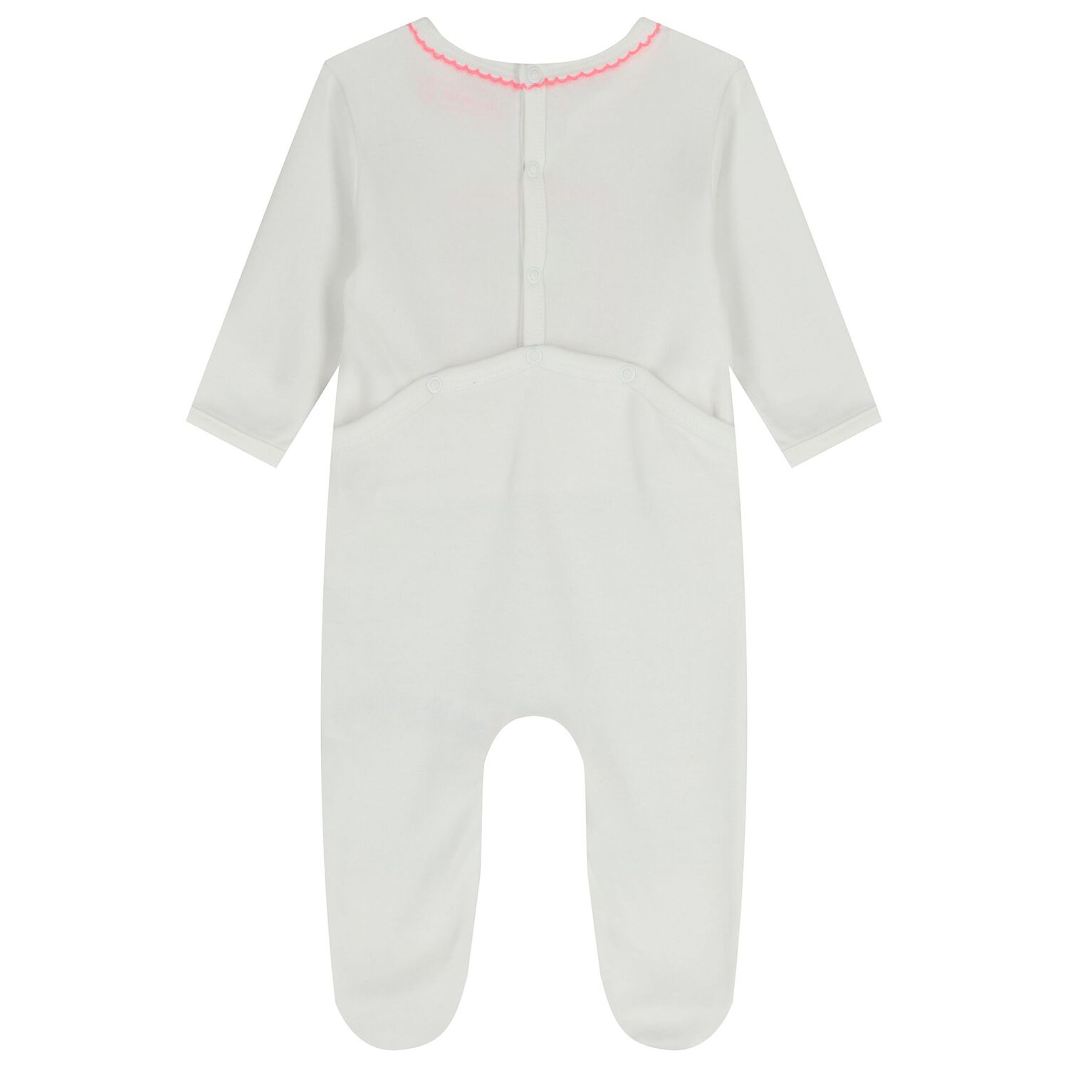 Baby Girls White Strawberry Babygrow, 1, hi-res
