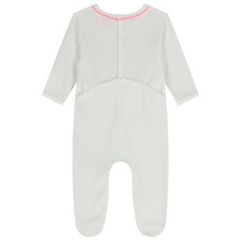 Baby Girls White Strawberry Babygrow