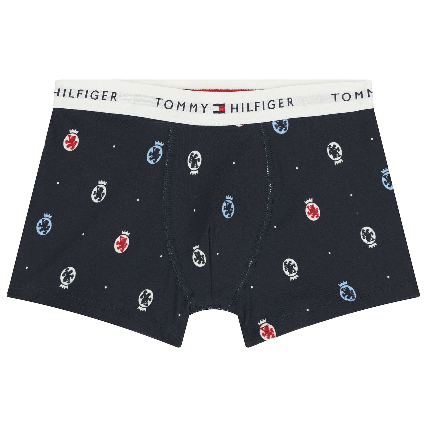 Boys Navy Blue Logo Underwear Set, 1, hi-res