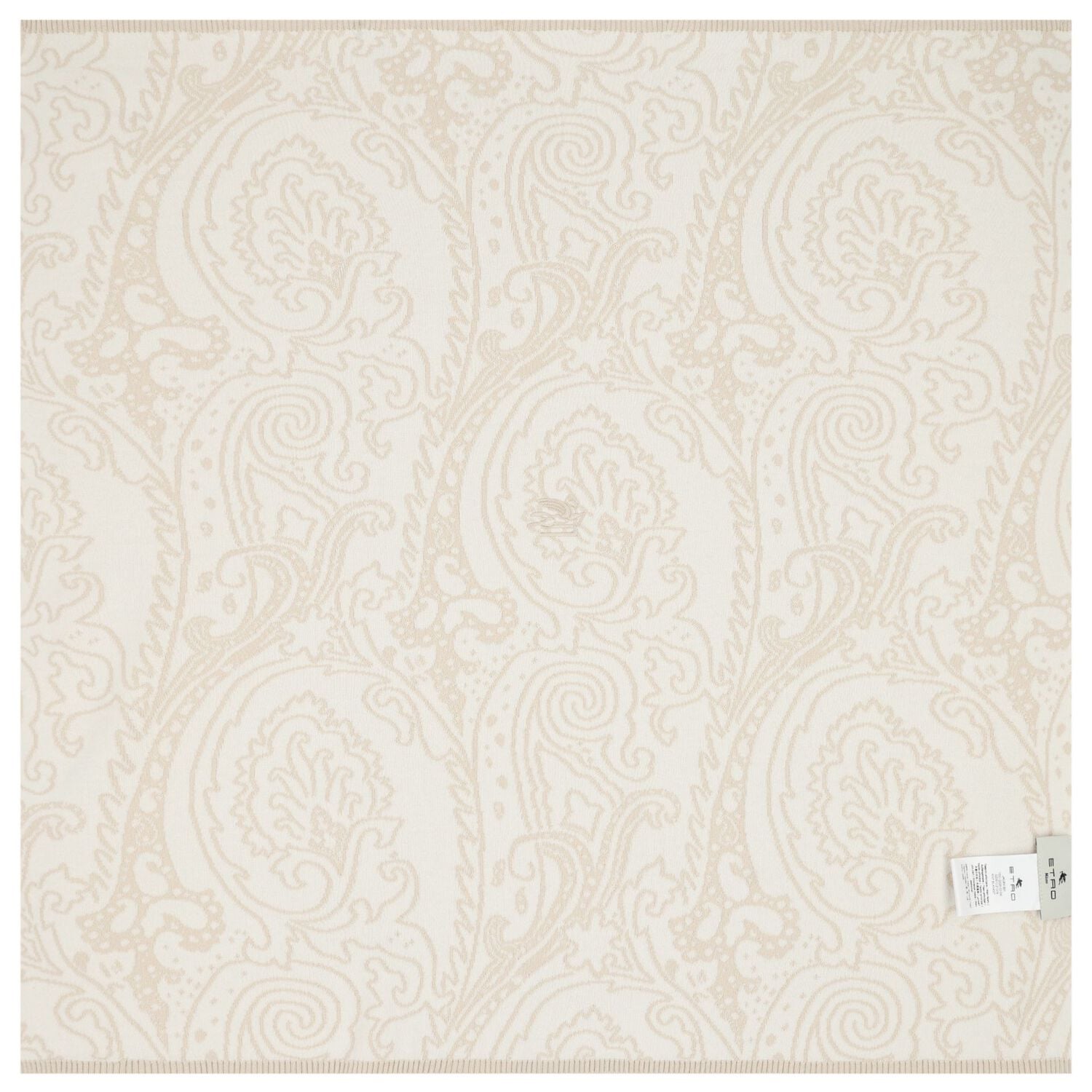 White & Burgundy Pegaso Logo Baby Blanket, 1, hi-res
