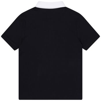 Boys Navy Blue Logo Polo Shirt