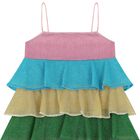 Girls Rainbow Stripe Lumiere Dress, 1, hi-res