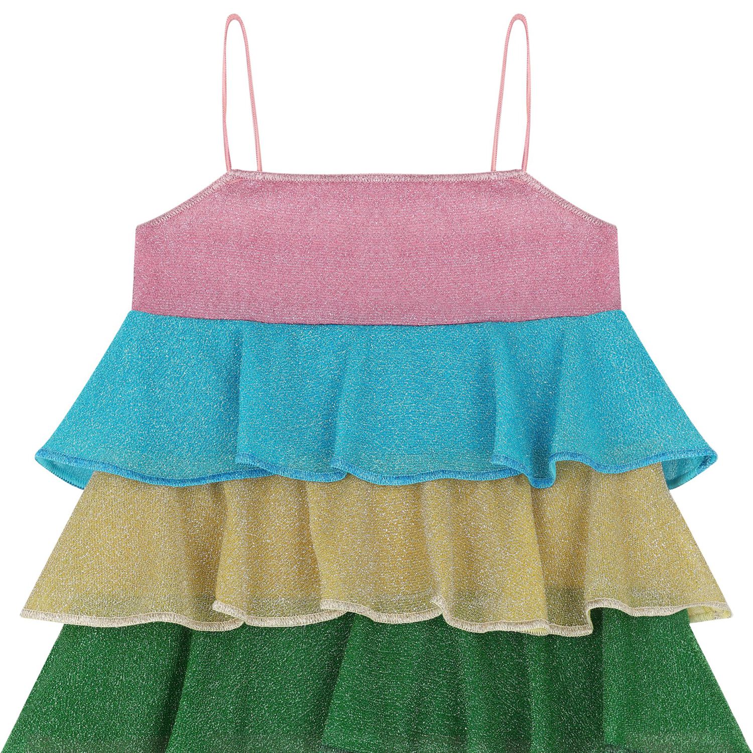 Girls Rainbow Stripe Lumiere Dress, 1, hi-res image number null
