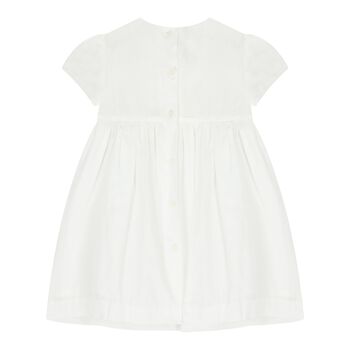 Baby Girls White Smocked Dress