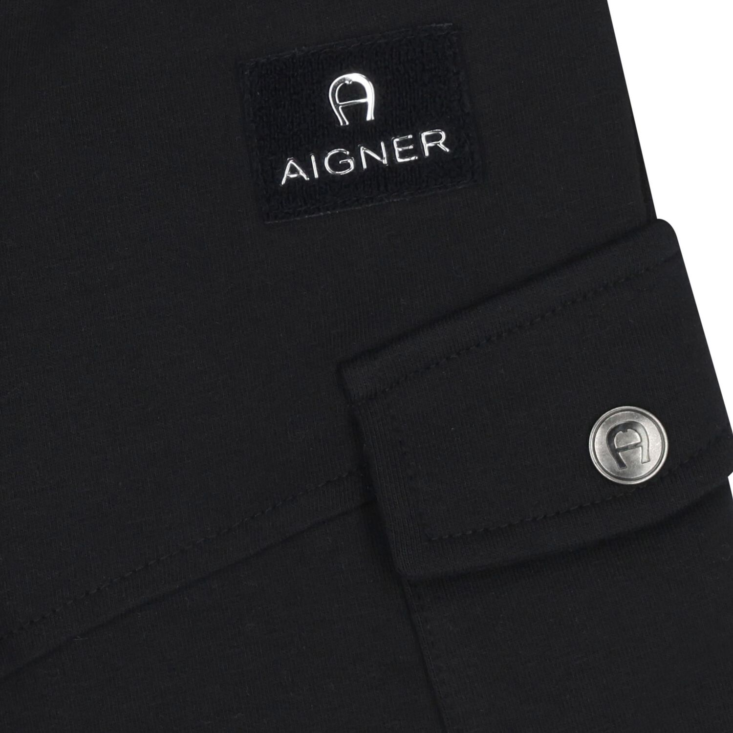 Younger Boys Black Logo Shorts , 1, hi-res
