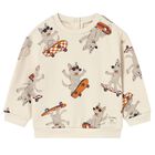 Younger Boys Ivory Dogs Sweatshirt, 1, hi-res