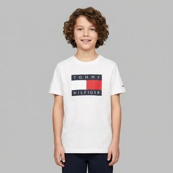 Boys White Logo T-Shirt