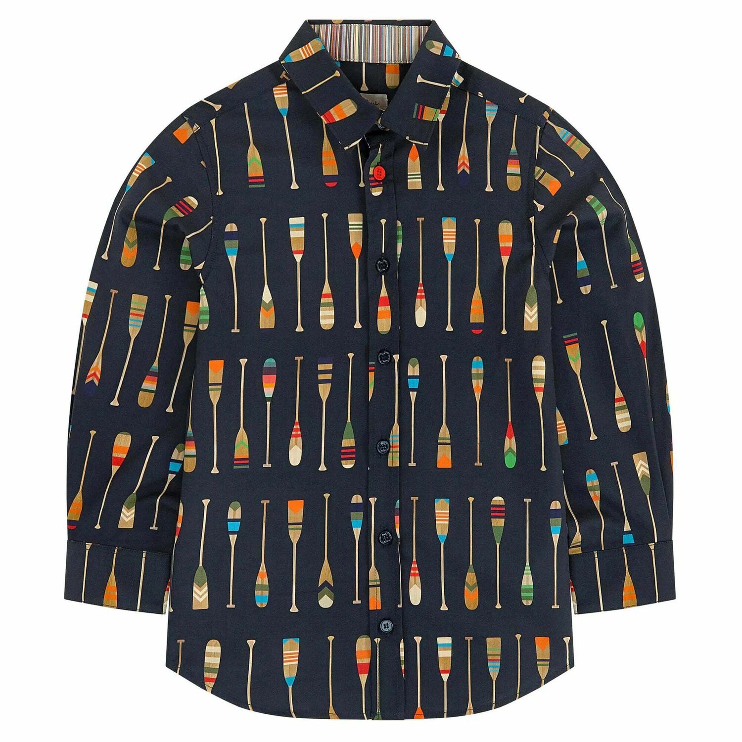 Boys Navy Printed Shirt, 1, hi-res image number null
