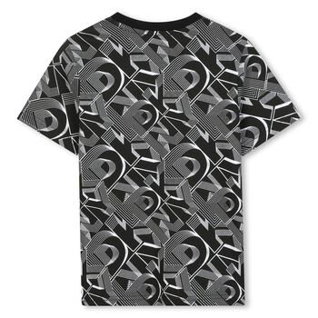 Boys Black & White Logo T-Shirt