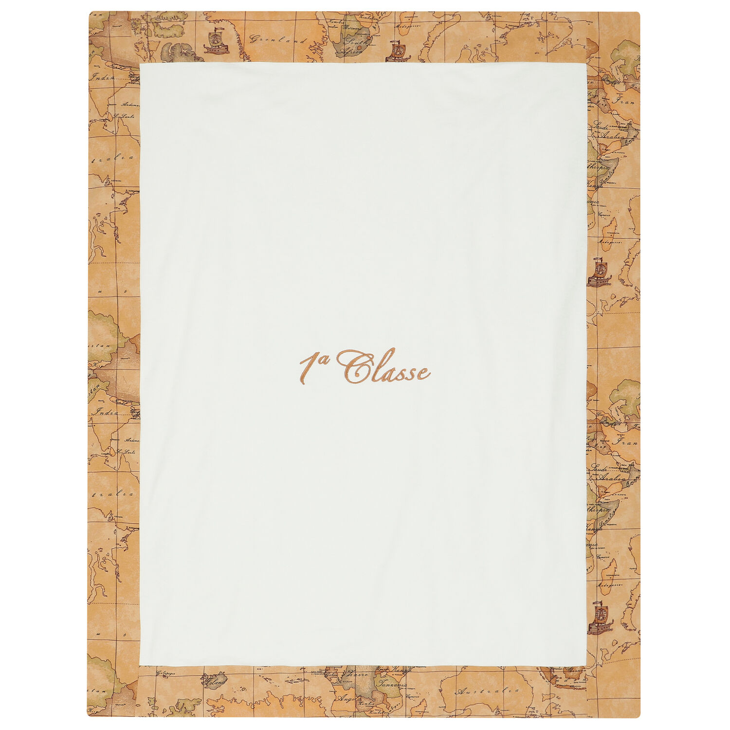 Ivory & Beige Geo Map Baby Blanket, 2, hi-res image number null