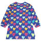 Girls Blue Heart Dress Set, 1, hi-res