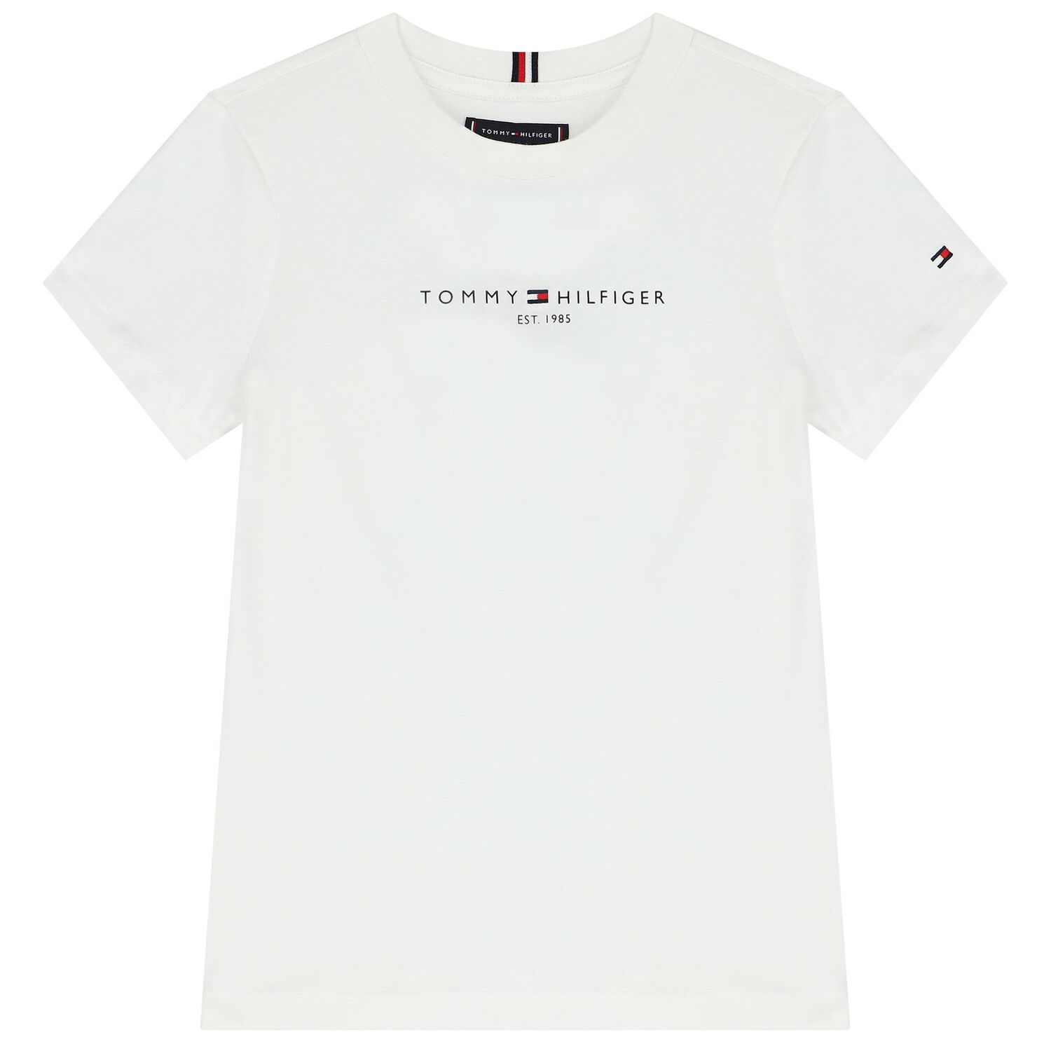 Boys White & Blue Logo Shorts Set, 1, hi-res