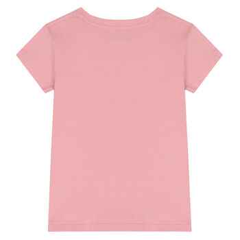 Girls Pink POLO Logo T-Shirt